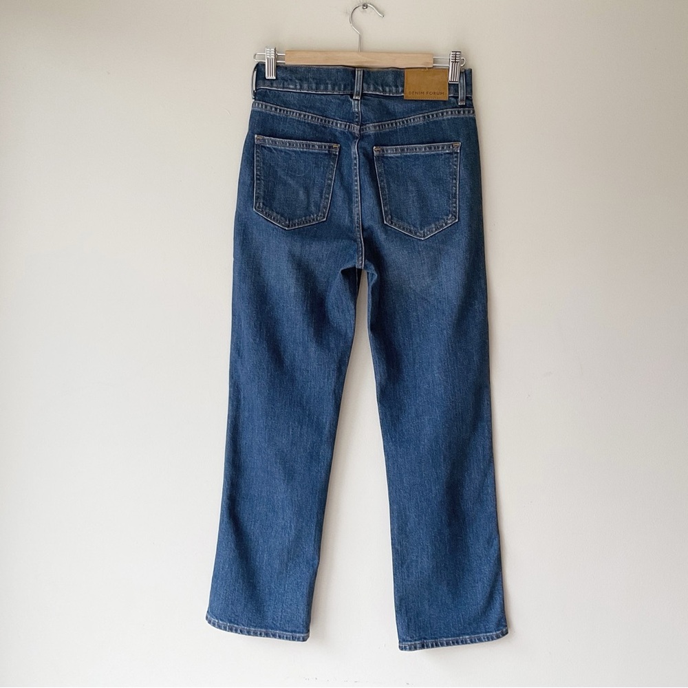 Denim Forum Francoise High Rise Straight Jeans in Between The Sheets Wash 26 - Picture 6 of 11
